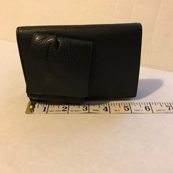 YSL rive gauche WALLET Wristlet clutch bag BLACK NWT Authentic - Picture 4 of 11